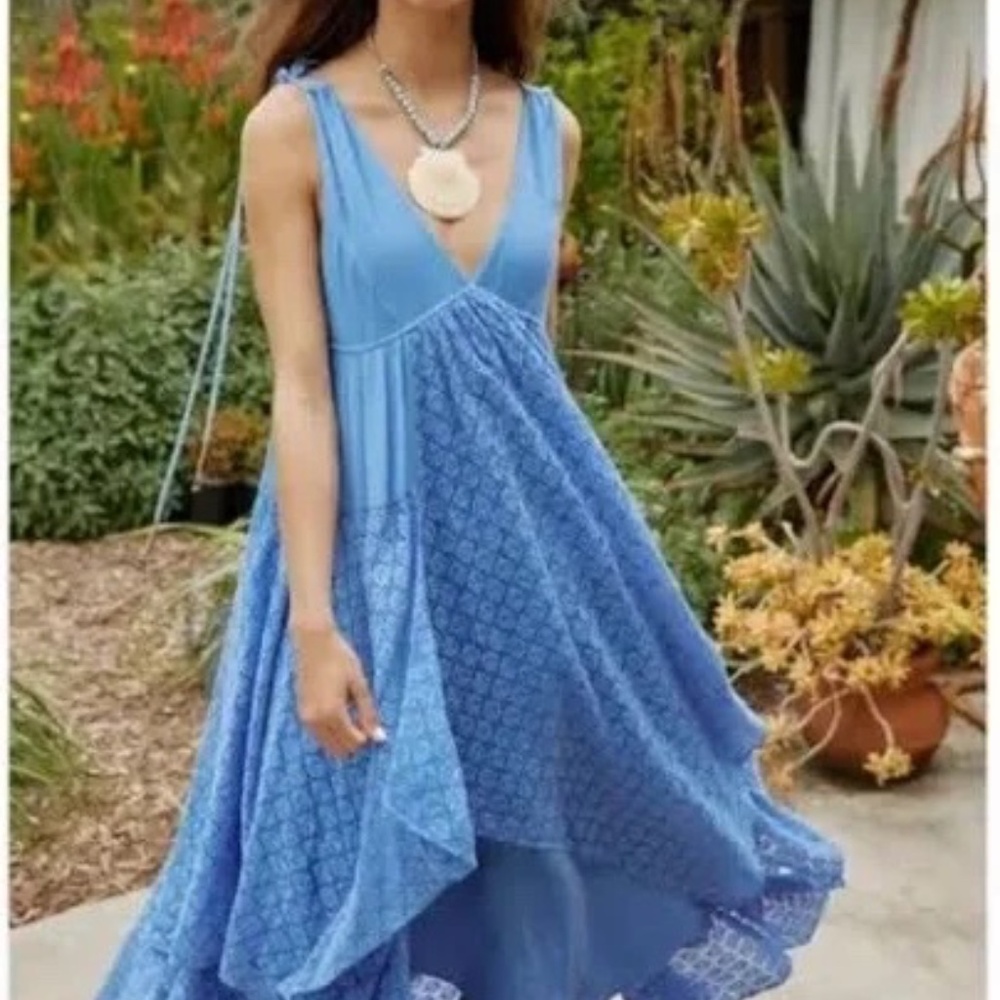 Free People Blue Maxi Dress